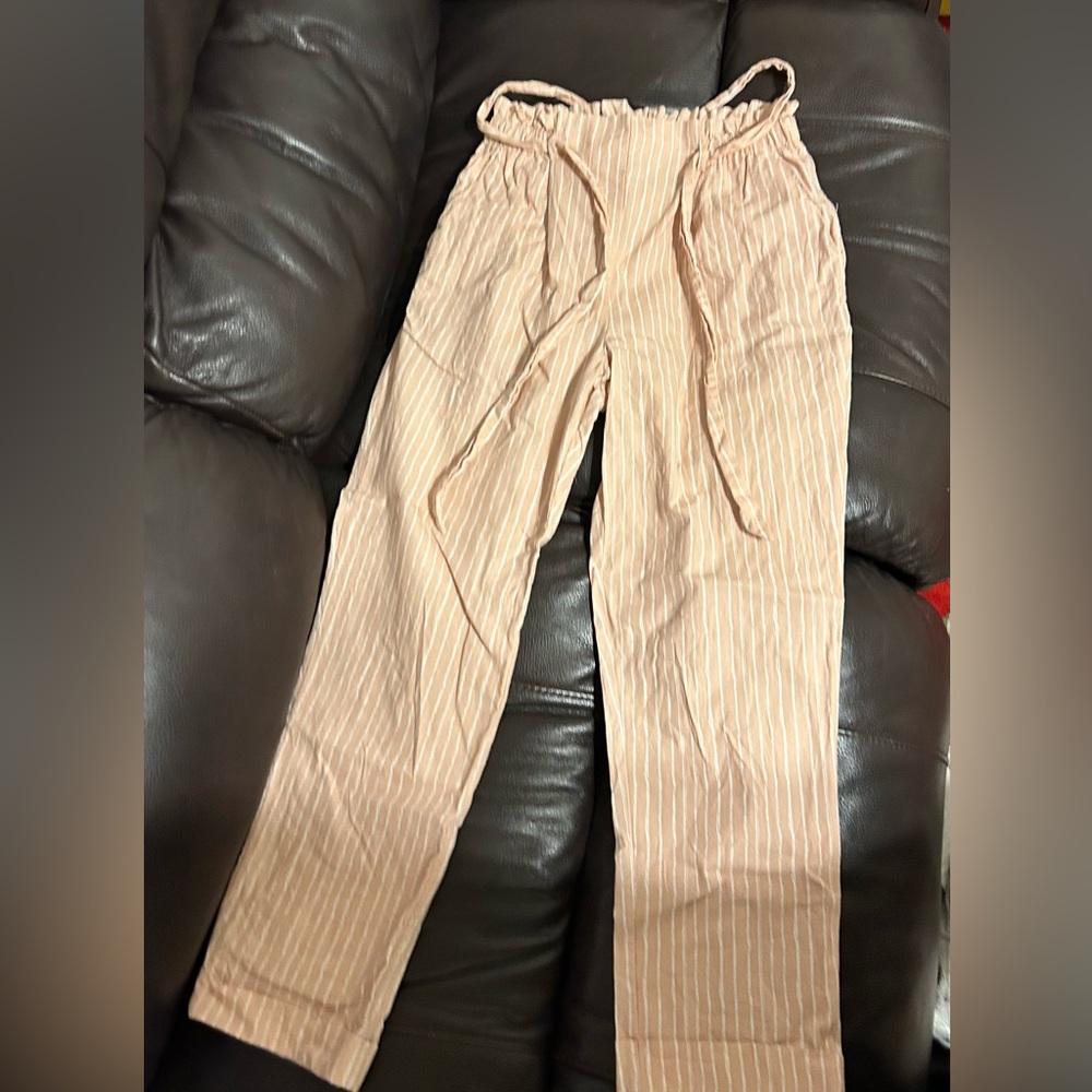 Striped pink pants